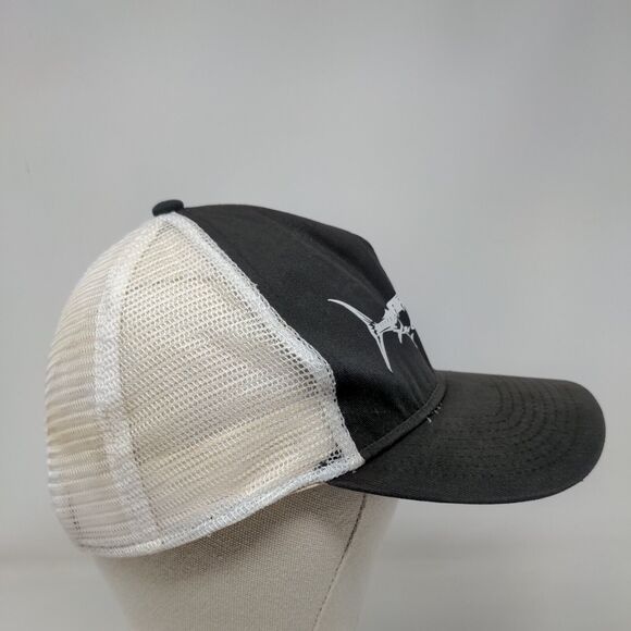 Reel Legends Snapback Trucker Hat Black OSFA Adjustable Embroidered Mesh Back - Picture 4 of 9